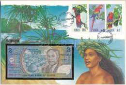 Szamoa 1990. 2T Felbélyegzett Borítékban, Bélyegzéssel T:UNC  Samoa 1990. 2 Tala In Envelope With Stamp And Cancellation - Unclassified