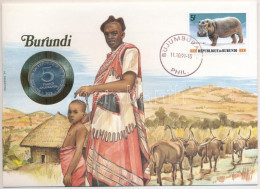 Burundi 1980. 5Fr Al Felbélyegzett Borítékban, Bélyegzéssel, Német Nyelvű Leírással T:AU Burundi 1980. 5 Francs Al In En - Ohne Zuordnung