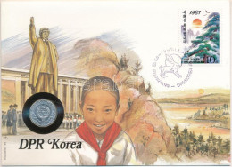 Észak-Korea 1959. 10ch Felbélyegzett Borítékban, Bélyegzéssel, Német Nyelvű Leírással T:UNC North Korea 1959. 10 Chon In - Unclassified