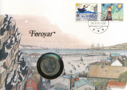 Feröer-szigetek 1984. 1Kr Cu-Ni Felbélyegzett Borítékban, Bélyegzéssel, Német Nyelvű Leírással T:1 Faeroe Islands 1984.  - Sin Clasificación