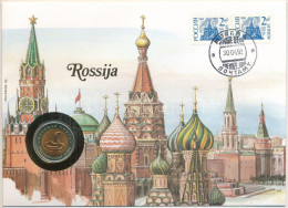 Oroszország 1992. 10R "Vörös Könyv - Közép-ázsiai Kobra" Felbélyegzett Borítékban, Bélyegzéssel T:UNC  Russia 1992. 10 R - Non Classés