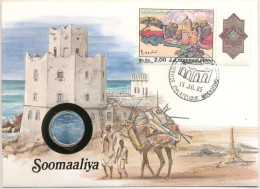 Szomália 1976. 10s Felbélyegzett Borítékban, Bélyegzéssel, Német Nyelvű Tájékoztatóval T:UNC Somalia 1976. 10 Senti In E - Non Classés