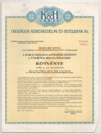 Barcs 1987. "K&H Bank - A Barcsi Szociális Gondozási Központ I. ütemének Megvalósításáért" Kötvénye 10.000Ft-ról (4x), K - Non Classés