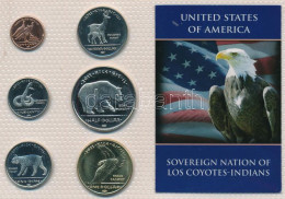 Amerikai Egyesült Államok 2011. 1c - 1$ "Los Coyotes Band" (6xklf) Forgalmi Sor, A Törzs Területén Használható érmékből, - Non Classificati