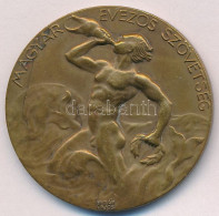 Berán Lajos (1882-1943) 1935. "Magyar Evezős Szövetség" Bronz Díjérem, Hátoldalán "Újonc Nyolcas III. 1935. VI. 2." Grav - Ohne Zuordnung