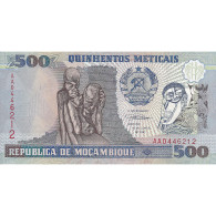 Billet, Mozambique, 500 Meticais, 1991-06-16, KM:134, NEUF - Moçambique