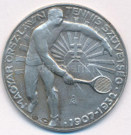 1936. "Magyar Országos Lawn Tennis Szövetség 1907-1932 / Magyarország Csapatbajnoka 1936" Jelzett Ag Tenisz Díjérem Háto - Zonder Classificatie