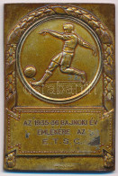 1936. "Az 1935-36 Bajnoki év Emlékére Az E.T.S.C." Bronz Díjérem "ARKANZAS BPEST" Gyártói Jelzéssel (61x41mm) T:XF Lakko - Sin Clasificación