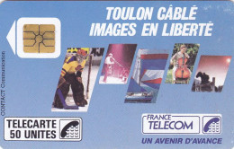 Telecarte Publique F22 - TOULON CABLE - So2 - 10000 Ex - 50 Un - 1988 - 1988