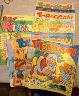 Lot De 13 Magazines "TOBOGGAN" + 2 "WINNIE" Des Années 1987 - Paquete De Libros