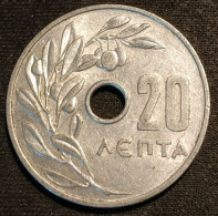 GRECE - GREECE - 20 LEPTA 1966 - Monarchie - KM 79 - Grèce