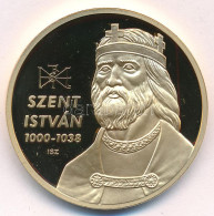 Ifj. Szlávics László (1959-) 2011. "Nagy Magyarok / Szent István" Aranyozott Cu Emlékérem Tanúsítvánnyal (40mm) T:PP - Non Classificati