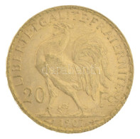 Franciaország 1907. 20Fr Au (6,48g/0.900) T:AU / France 1907. 20 Francs Au (6,48g/0.900) C:AU Krause KM#857 - Ohne Zuordnung