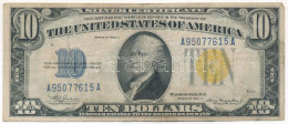 Amerikai Egyesült Államok 1934. 10$ "Silver Certificate - Kisméretű Sárga Pecsét, Észak-Afrikai Katonai Kiadás" "William - Zonder Classificatie