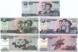Észak-Korea 2002-2013. 5W - 5000W "Kim Ir Szen Születésének 100. évfordulója" (9xklf) Emlékkiadás T:UNC  North Korea 200 - Unclassified