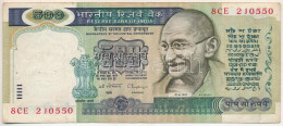 India 1992. 500R T:F Tűzőgép Ly. India 1992. 500 Rupees C:F Stapler Holes Krause P#87c - Unclassified