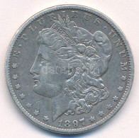 Amerikai Egyesült Államok 1897O 1$ Ag "Morgan" T:VF Ph., Karc USA 1897O Dollar Ag "Morgan Dollar" C:VF Edge Error, Scrat - Non Classificati