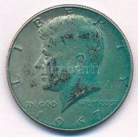 Amerikai Egyesült Államok 1967. 1/2$ Ag "Kennedy" T:XF Patina  USA 1967. 1/2 Dollar Ag "Kennedy" C:XF Patina  Krause KM# - Unclassified