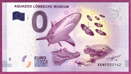 0-Euro XENF 2017-1 AQUAZOO LÖBBECKE MUSEUM SF-11 XOX - Private Proofs / Unofficial