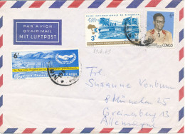Congo - Kinshasa Air Mail Cover Sent To Germany Topic Stamps - Covers & Documents