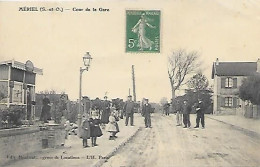 CPA Mériel Cour De La Gare - Meriel