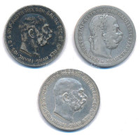 Ausztria 1901. 1K Ag "Ferenc József" + 1914. 1K Ag "Ferenc József" (2x) T:2-3 Patina Austria 1901. 1 Corona Ag "Franz Jo - Sin Clasificación