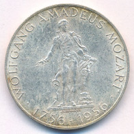 Ausztria 1956. 25Sch Ag "Wolfgang Amadeus Mozart Születésének 200. évfordulója" T:XF Austria 1956. 25 Schilling Ag "200t - Ohne Zuordnung