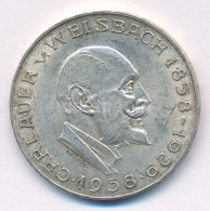 Ausztria 1958. 25Sch Ag "Carl Auer Von Welsbach" T:1-,2 Patina, Kis Ph Austria 1958. 25 Schilling Ag "Carl Auer Von Wels - Ohne Zuordnung