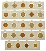 Franciaország ~1960-1990. 24db-os Vegyes, Főleg Emlékpénz Tétel, Mind Papírtokban T:UNC-XF France ~1960-1990. 24pcs Of M - Non Classés