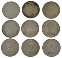 Kanada 1963-1966. 1$ Ag "II. Erzsébet" (3db, 2xklf) + 1973. 1$ Ag "A Kanadai Királyi Lovas Rendőrség Fennállásának 100.  - Ohne Zuordnung