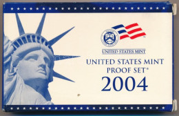 Amerikai Egyesült Államok 2004S 1c-1$ (6xklf) Forgalmi Sor, Műanyag Tokban + 1/4$ Cu-Ni "50 állam" (5xklf), Műanyag Tokb - Non Classificati