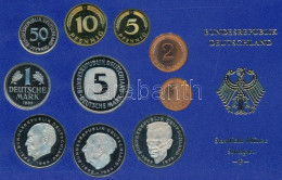 NSZK 1985F 1pf-5M (10xklf) Forgalmi Sor Műanyag Dísztokban T:PP FRG 1985F 1 Pfennig - 5 Mark (10xdiff) Coin Set In Plast - Non Classificati