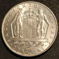 GRECE - GREECE - 2 DRACHMAI 1967 - Royaume - Constantin II - KM 90 - Grèce