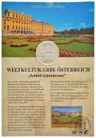 Ausztria 2002. "Schönbrunn" Kétoldalas Ag Emlékérem Felbélyegzett Karton Díszlapon Bélyegzéssel (15g/0.999/35mm) T:PP Au - Ohne Zuordnung