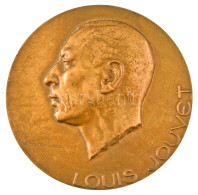 Franciaország 1949. "Louis Jouvet" Kétoldalas Bronz Emlékérem. Szign.: R. Delamarre (67mm) T:UNC,AU Apró Ph. France 1949 - Non Classificati