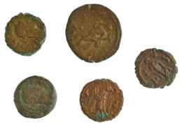 Római Birodalom / Egyiptom ~I-II. Század 5db-os Bronz érmetétel T:VF,F Roman Empire / Egypt ~1st-2nd Century 5pcs Bronze - Non Classés