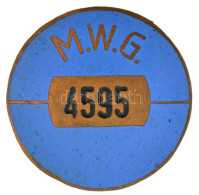 DN "M.W.G. - 4595" Zománcozott Bronz Kitűző (33mm) T:XF Apró Lapkahiba - Zonder Classificatie