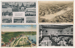 **, * 50 Db RÉGI Magyar Város Képeslap Vegyes Minőségben: Sok Budapest / 50 Pre-1945 Hungarian Town-view Postcards In Mi - Unclassified