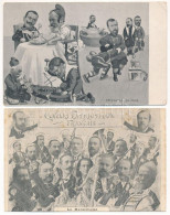 **, * 22 Db RÉGI Francia Politikai Propaganda Képeslap, Vegyes Minőségben, Gúnyrajzok / 22 Pre-1945 French Political Pro - Ohne Zuordnung