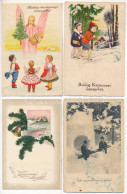 **, * 21 Db RÉGI Karácsonyi és újévi üdvözlő Képeslap Vegyes Minőségben / 21 Pre-1945 Christmas And New Year Greeting Po - Unclassified