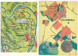 **, * 45 Db MODERN Térképes Képeslap: Főleg Magyar / 45 Modern Map Motive Postcards: Mostly Hungarian - Non Classificati