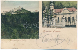 T2/T3 1907 Barcarozsnyó, Rozsnyó, Rosenau, Rasnov; Burg, Ostseite Mit Vorhof, Turnschule / Vár, Torna Iskola. Georg Gutt - Sin Clasificación