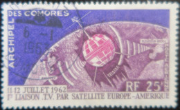 LP3972/27 - 1962 - COLONIES FRANÇAISES - COMORES - POSTE AERIENNE - N°7 Oblitéré - Aéreo