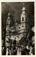 T2 1943 Csíksomlyó, Sumuleu Ciuc; Kegytemplom Búcsú Idején. Andory Aladics Zoltán Mérnök Felvétele / Pilgrimage Church,  - Sin Clasificación