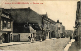 T2/T3 1913 Csíkszereda, Miercurea Ciuc; Rákóczy Utca. Szvoboda József Kiadása / Street (fl) - Zonder Classificatie