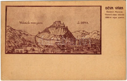 ** T2/T3 Déva, Vár Giovanni Morando Visconti Olasz Mérnök 1699-i Rajza Szerint. Laufer Vilmos Kiadása / Castle From 1699 - Zonder Classificatie