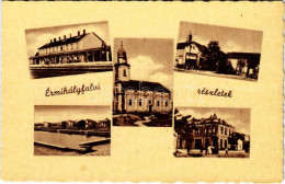 ** T1 Érmihályfalva, Valea Lui Mihai; Vasútállomás, Templom, Gluck üzlete / Railway Station, Church, Shop - Unclassified