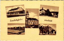 ** T1 Érmihályfalva, Valea Lui Mihai; Vasútállomás, Templom, Gluck üzlete / Railway Station, Church, Shop - Unclassified