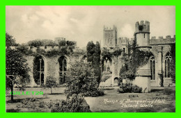 WELLS, SOMERSET, UK - RUINS OF BANQUETING HALL  PALACE - PUB BY DAWKES & PARTBRIDGE - - Wells