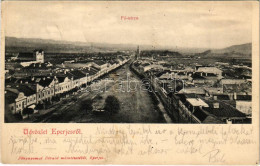 T2/T3 1905 Eperjes, Presov; Fő Utca. Fénynyomat Divald Műintézetéből / Main Street (fl) - Sin Clasificación